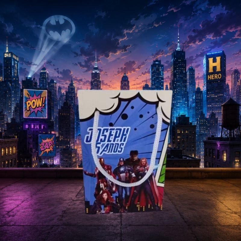 Sacolinha G Vingadores Personalizada/Lembrancinha de Festa /Aniversário
