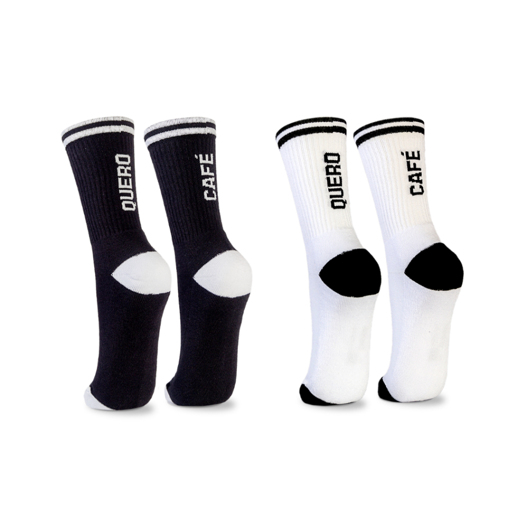 Meia Quero Café esportiva Unissex Casagrande Meias- 1 par ORIGINAL
