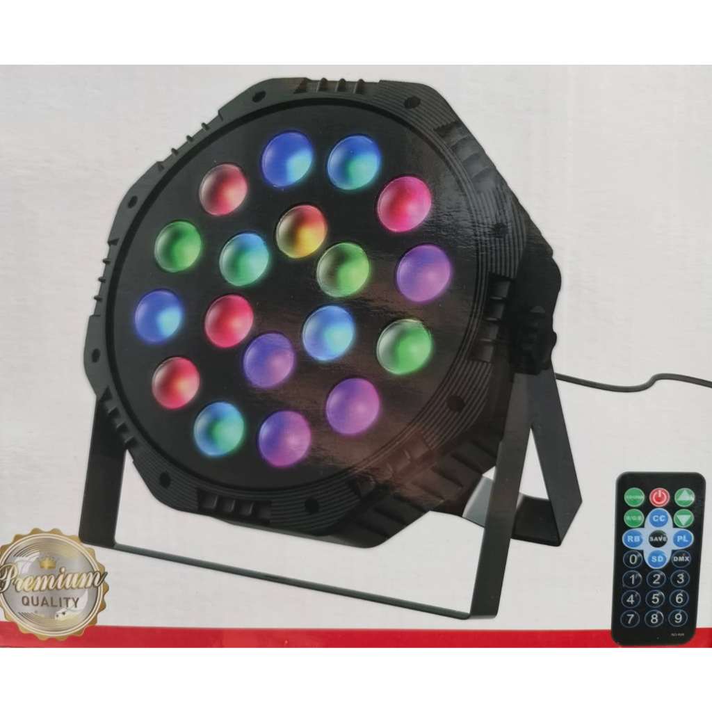 Canhão Led Refletor 36 Led Par Rgb Luz Dj Bivolt + Controle