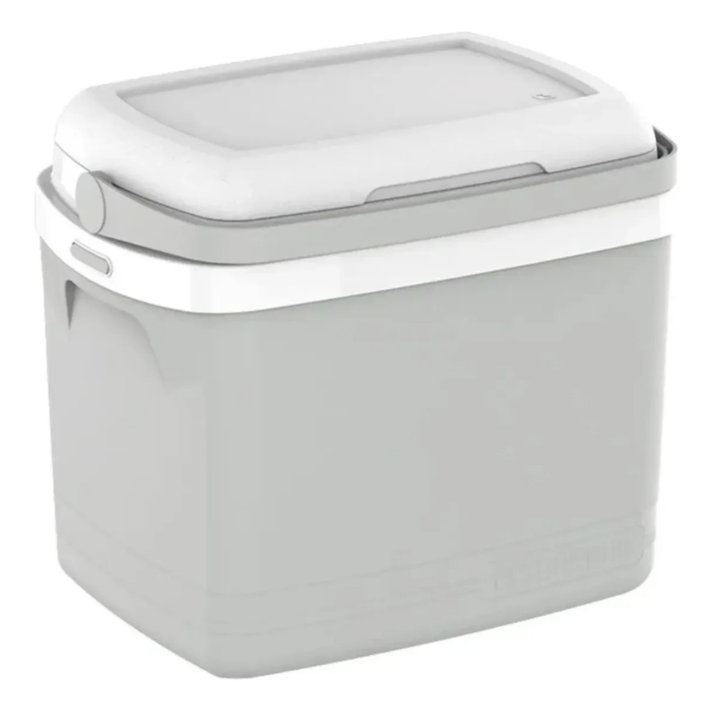 Caixa Térmica Tropical C/Acessórios 32 Litros Cinza Soprano