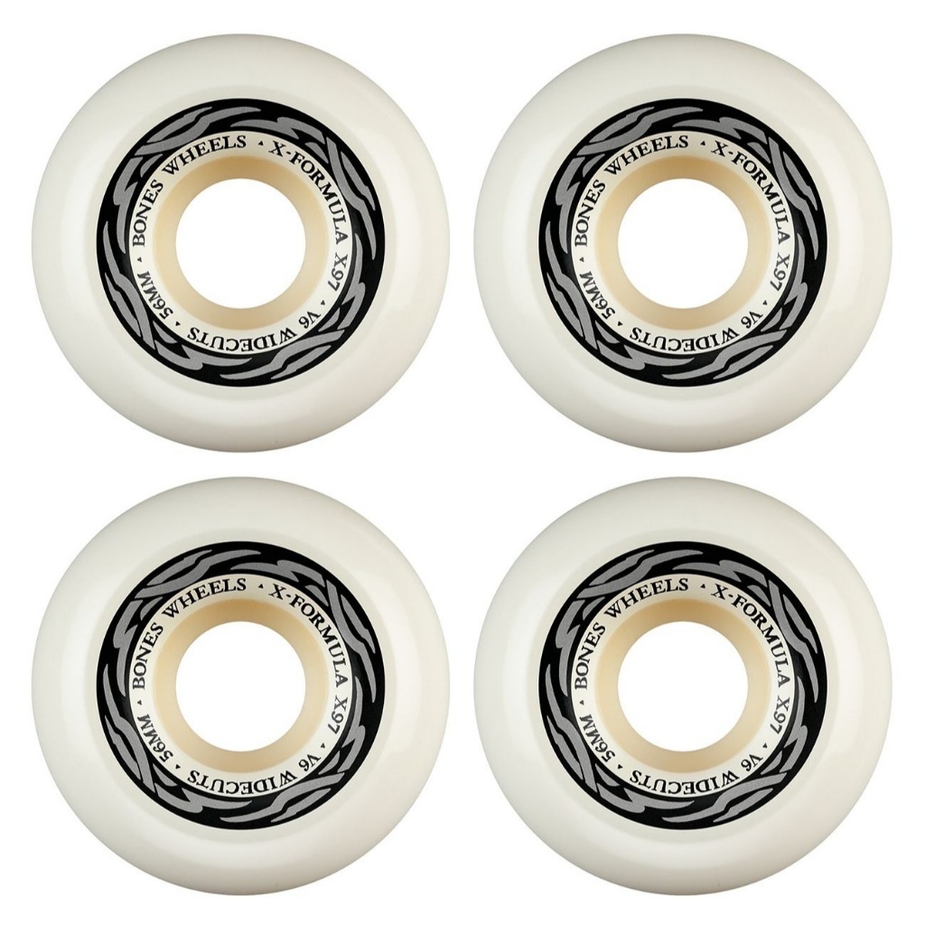 Roda Bones X-Formula 56mm 97a V6 Widecuts Skate - Skateboard