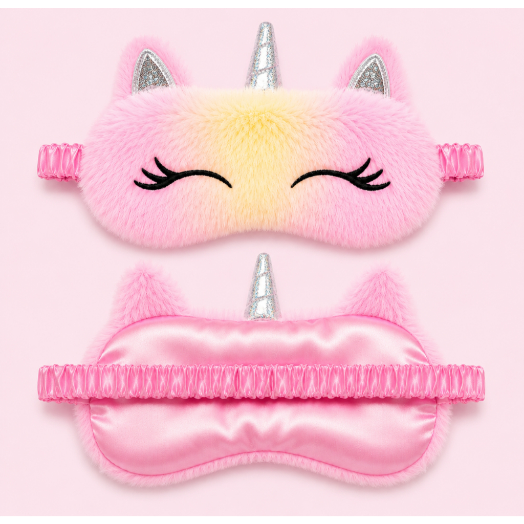 Máscara de Dormir de Unicórnio - Tapa olhos infantil menina fofo pijama sono unicornio