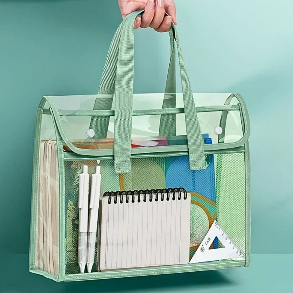 Pasta Organizadora E Portátil Estilo Bolsa Com Duas Repartições E Expansível