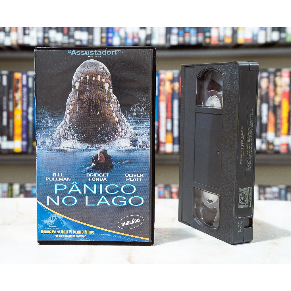 VHS Pânico no Lago - DUBLADO - Bridget Fonda Bill Pullman Oliver Plat - Original - Fita de Vídeo Filme - Raro