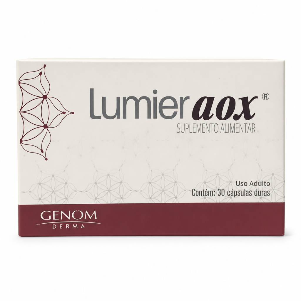 Suplemento Alimentar Lumier Aox 30 Cápsulas Genom Original Com Nota Fiscal