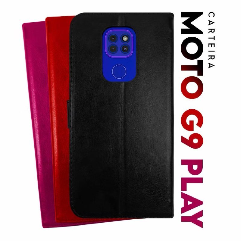 Capa de carteira flip cover MOTOROLA G9 PLAY G9 E7 PLUS