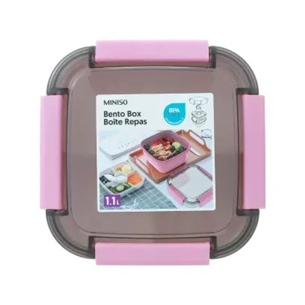 Pote Saladeira Lancheira Escolar Trabalho Academia Com Talher Rosa