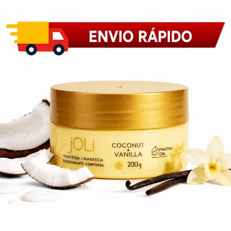 Manteiga Corporal Hinode Joli Coco Vanilla 200g Hidratante Desodorante Corporal