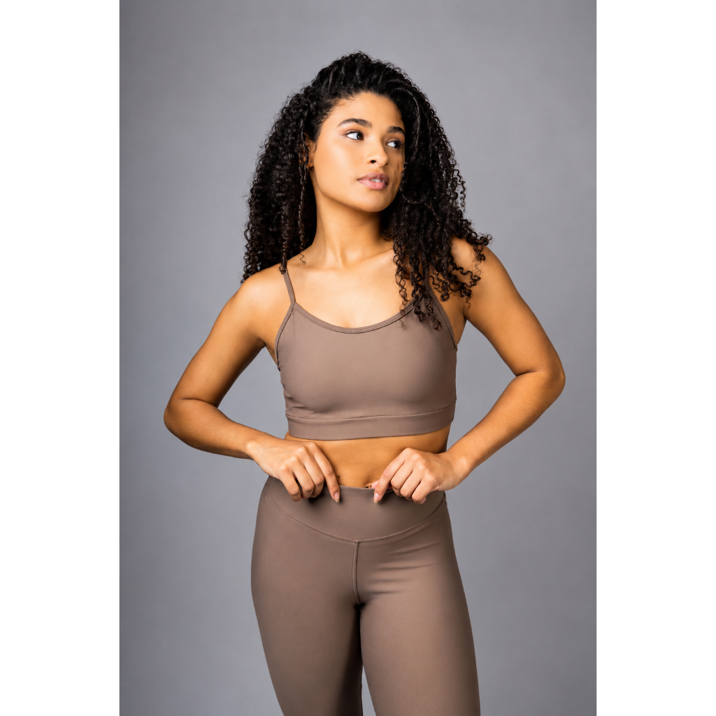 Conjunto Fitness Feminino De Poliamida Compressão Cós Alto Academia Proteção UV50+
