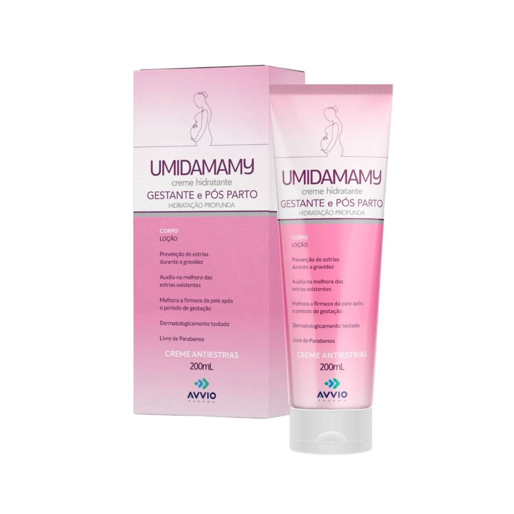 Umidamamy Creme Hidratante Gestante Avvio - 200 ml