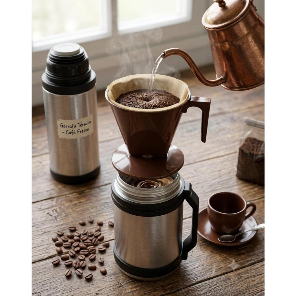Porta Filtro De Café Coador 103 Com Adaptador Para Garrafa