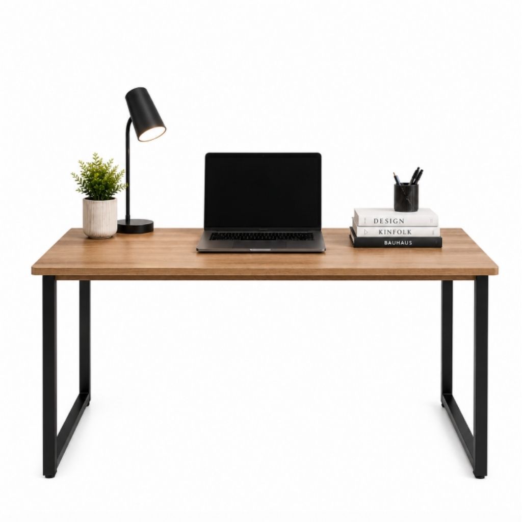 Mesa Escrivaninha Industrial 120x45cm Para Notebook Estudos Computador Escritório