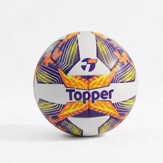 Bola Topper Futsal Sub 13 Dominator pro -  Branco / Laranja / Roxo