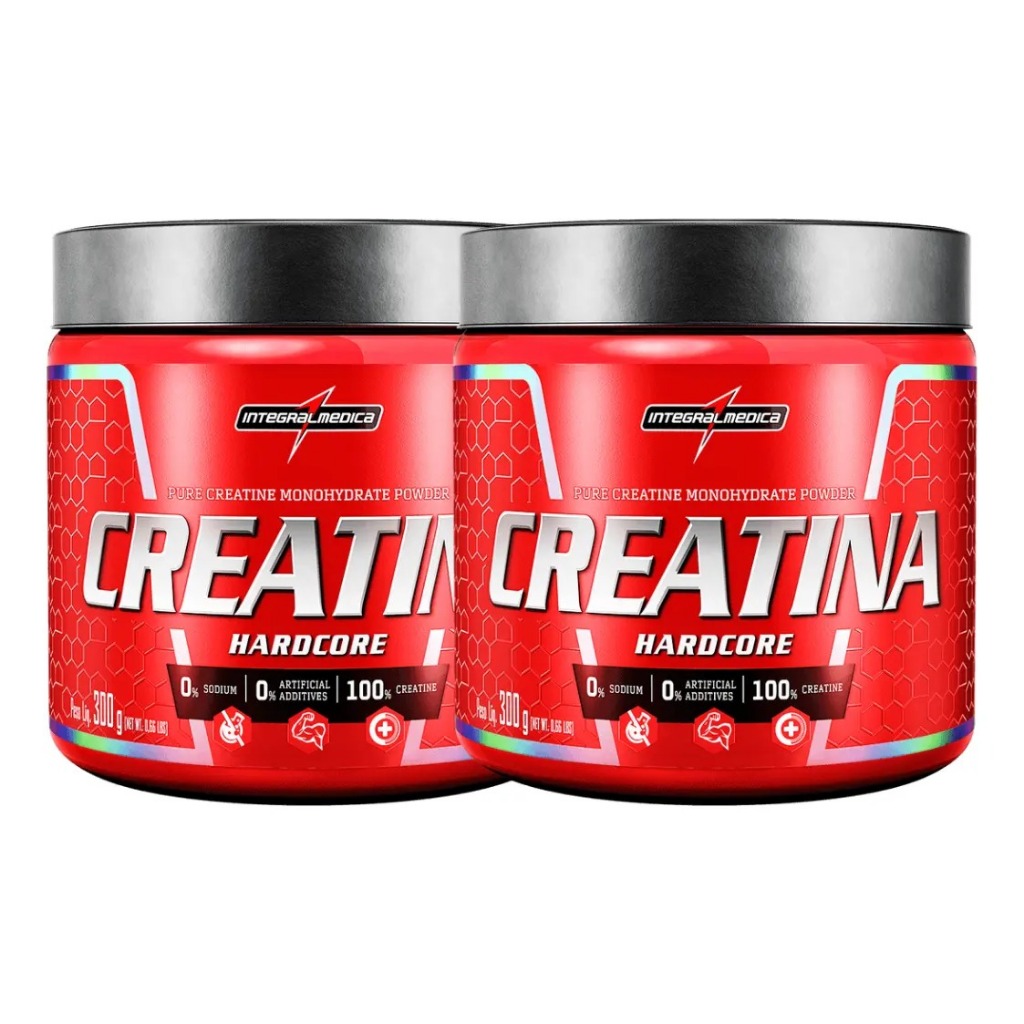 Creatina Integralmedica Monohidratada Pura 300g Mais Força e Performance