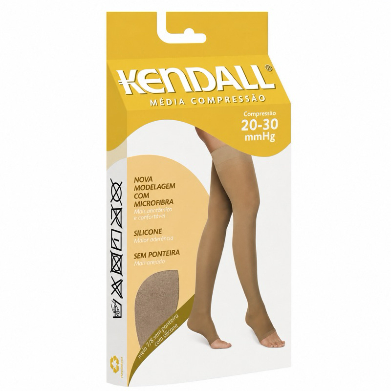 Meia 7/8 Alta Compressão Sem Ponteira 20-30 Mmhg Kendall