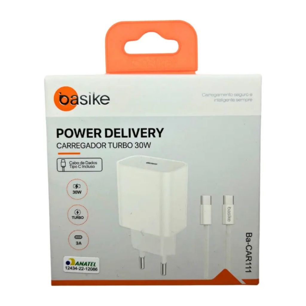 Carregador Turbo 30w Para Smartphone Celular Android Tipo C