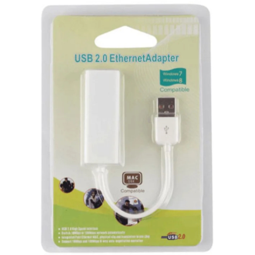 Adaptador Placa De Rede Externa Usb Para Rj45 Lan Ethernet 10/100 Mbps Para Pc Notebook Computador