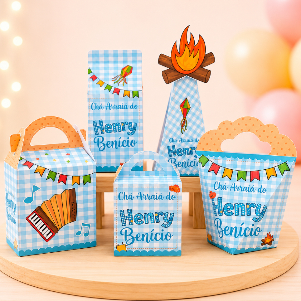 PEGUE E MONTE - LEMBRANCINHA PERSONALIZADO CHÁ ARRAIÁ AZ/CHÁ DE BEBÊ LEMBRANCINHA DE ANIVERSÁRIO / FESTA JUNINA