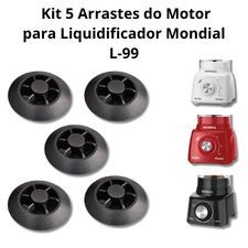 Kit 5 Arrastes do MOTOR de liquidificador  Mondial Turbo L99 Turbo Power