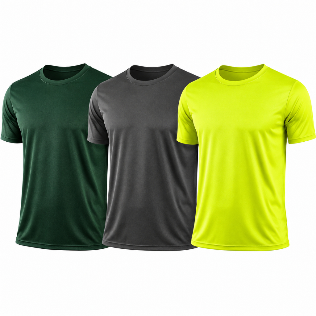 Camiseta Dry Fit Masculina Academia Musculação Treino Fitness Leve Respirável Corrida Manga Curta