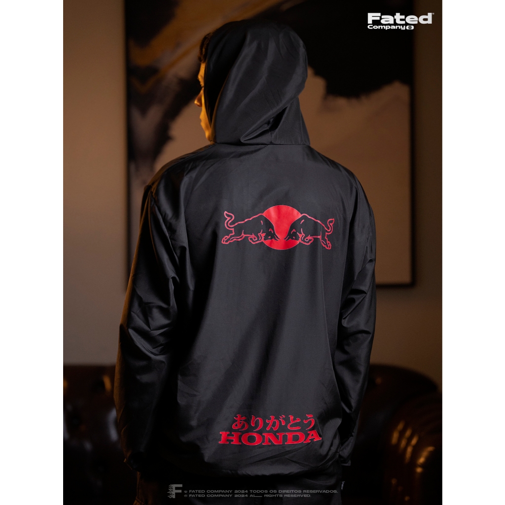 FATED - Blusa Corta vento Turquia Honda Red Bull F1 unissex