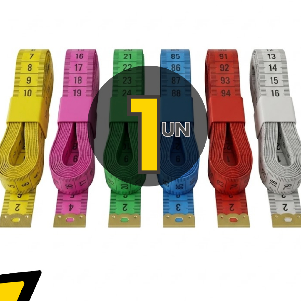 1, 2, 3 ou 6 un - Fita Métrica 150cm Flexível Para Costura E Academia