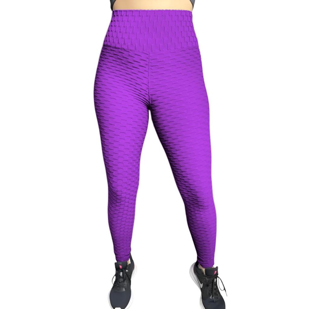 Calça Legging Fitness Feminina Bolha Levanta Bumbum Cintura Alta Modeladora Academia - Levanta Bumbum Empina Bumbum Cint