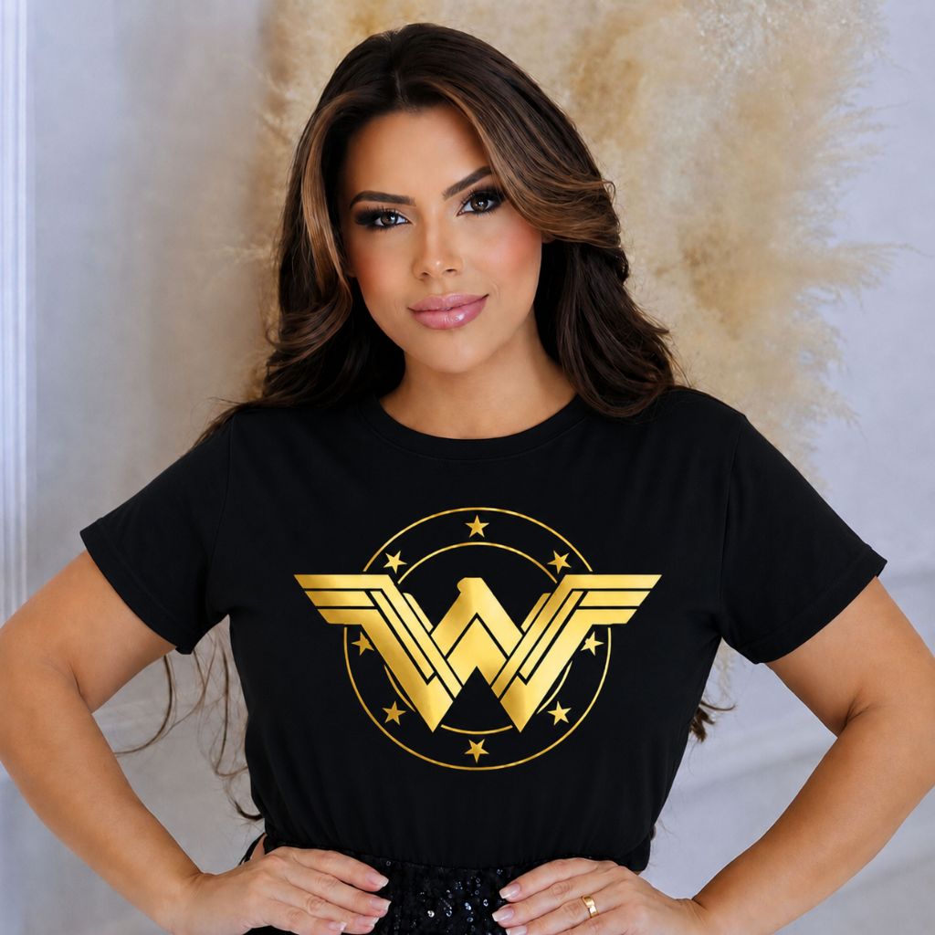 T-shirt feminina moda camiseta Mulher gola redonda moda feminina mulher
