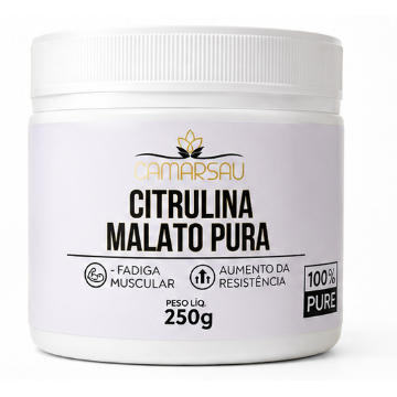 Citrulina Malato 100% Pura Camarsau 250g Sabor Natural
