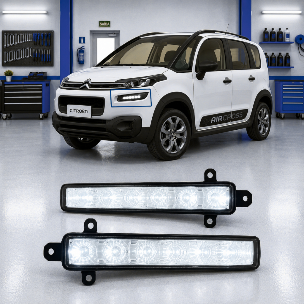 Farol De Milha Led Drl Citroen Aircross 2016 A 2021