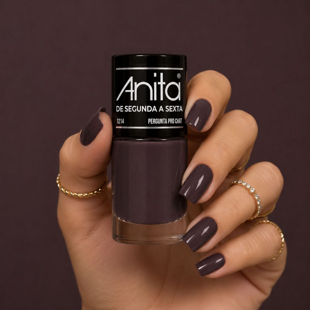 Kit 2 Esmaltes Anita Happy Hour às 19H + Pergunta Pro Chat 10ml Tons Rosados Coleção De Segunda a Sexta — imagem 2 de 2