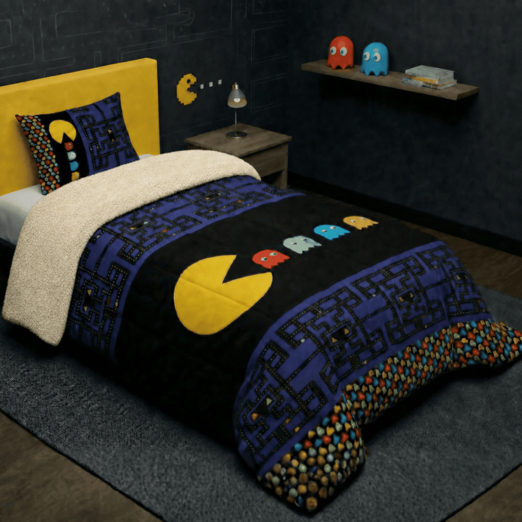 Edredom Coberdrom Estampado Solteiro 2PC Sherpa Lã de Carneiro Grosso Encorpado Premium