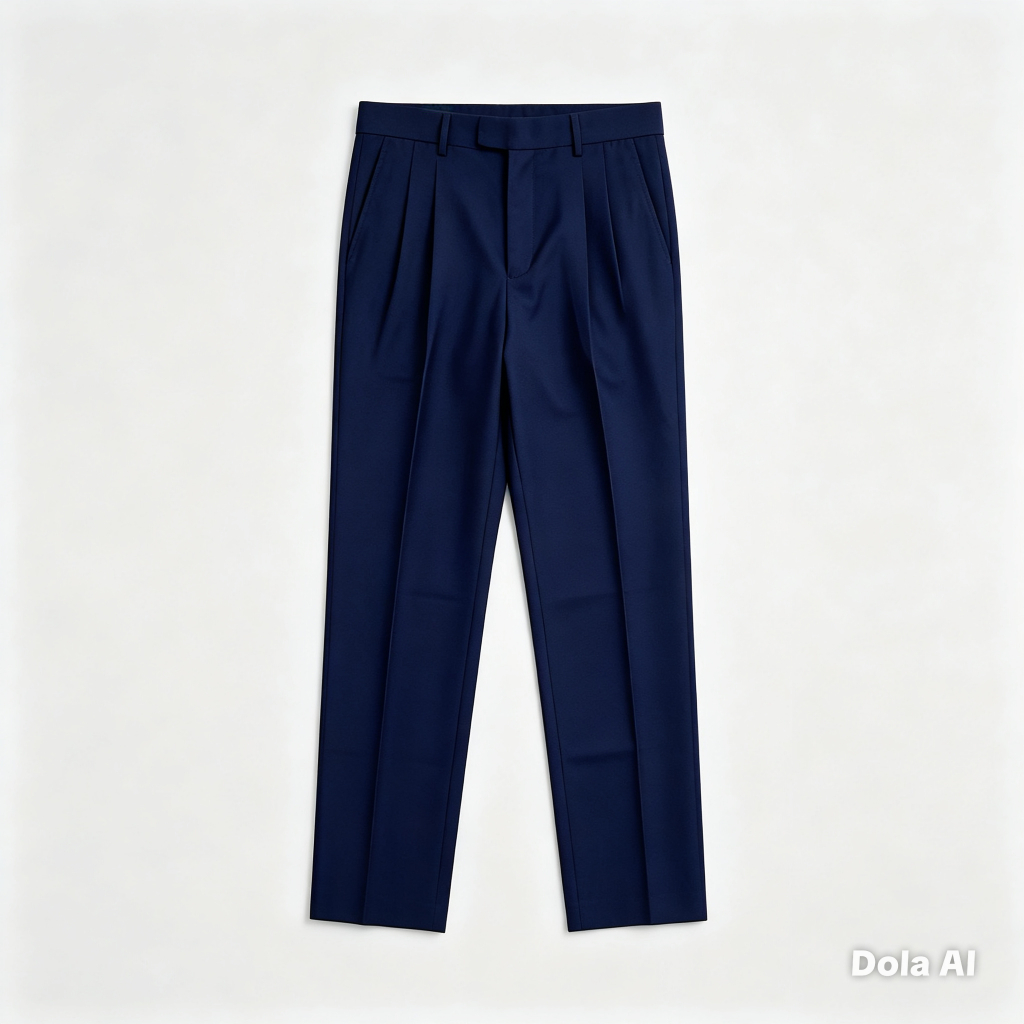 Calça Social Oxfordine Tergal Masculina Bolso Faca Modelagem Reta Tradicional