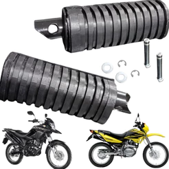 Par Pedaleira Esquerda e Direita Traseira Para Honda Xre 190 Nxr Bros 150 Bros 160
