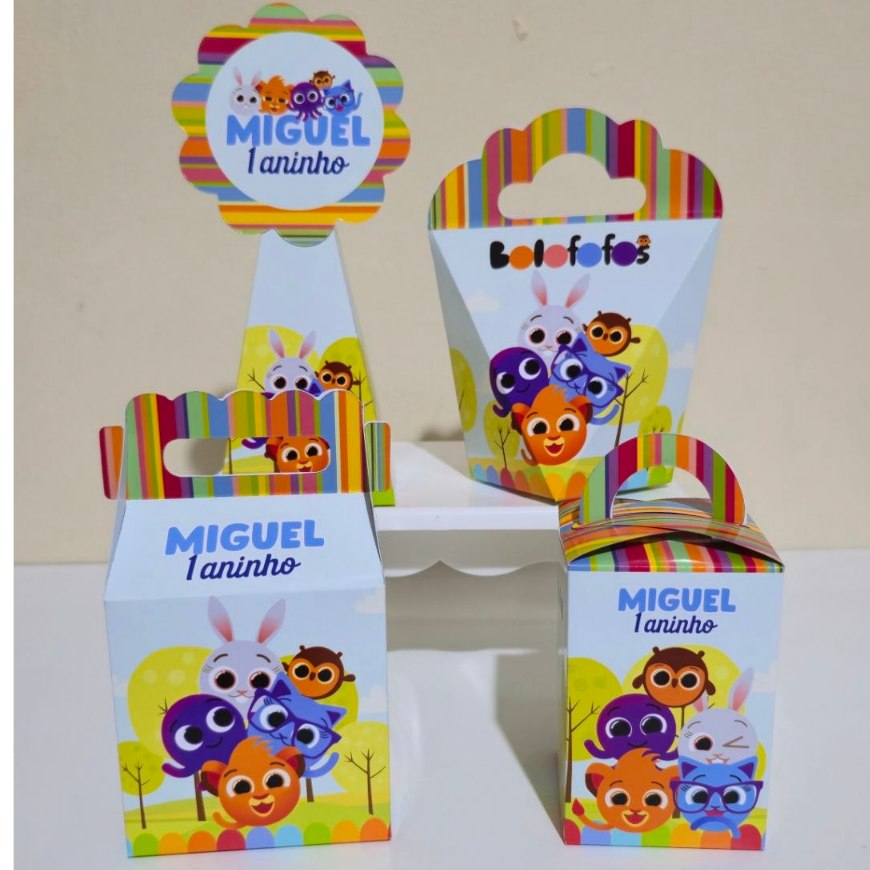 Kit Festa BOLOFOFOS / Lembrancinhas / Festa infantil / Aniversário / Personalizados / Decoração BOLOFOFOS
