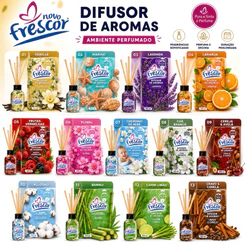 Difusor De Aromas e Ambientes Com Varetas Novo Frescor 100ML