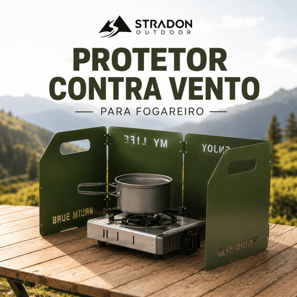 Protetor Contra Vento para Churrasqueira Dobrável Fogareiro Camping Aço Portátil