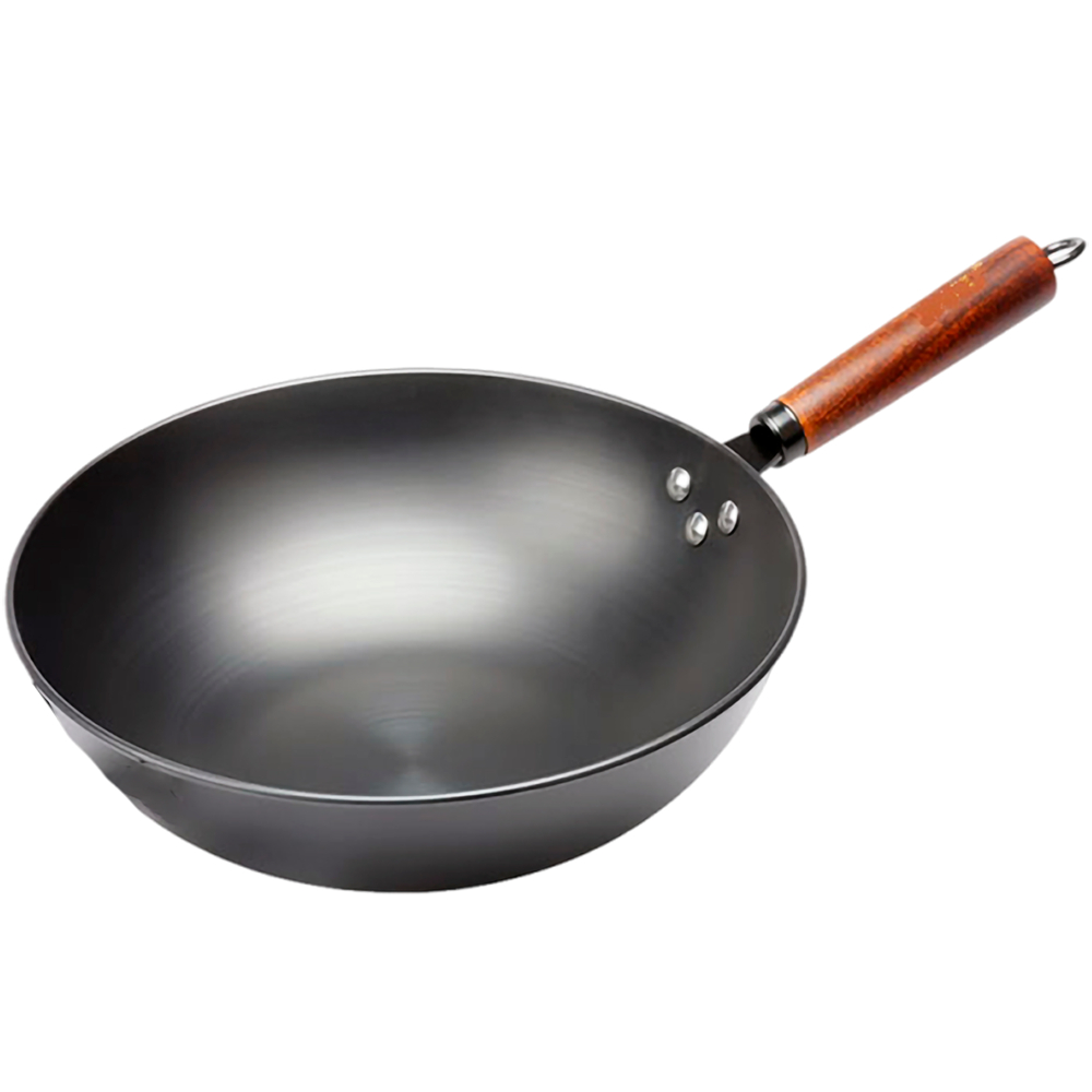 Imagem Frigideira Wok Grande 32cm Profissional Antiaderente Carne Peixe Yakissoba Legumes