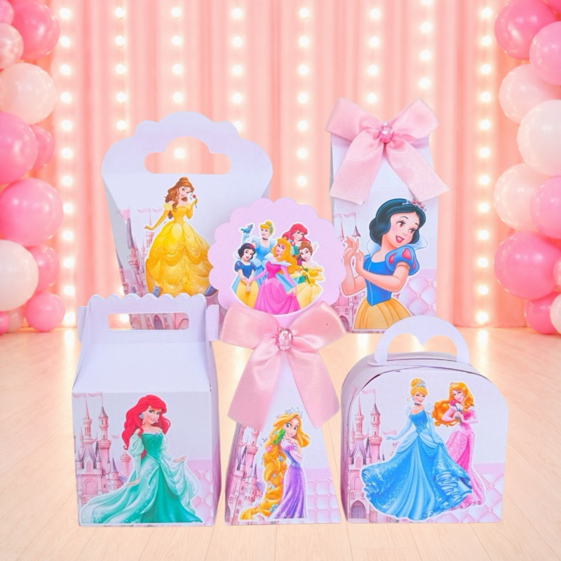 Kit Festa Princesas Disney Caixinhas para festa infantis lembrancinhas de aniversario mimos decoração personalizados
