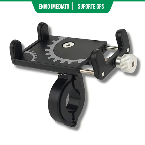 Suporte de Celular para Bike e Moto em Alumínio Universal, Ajustável, Reforçado e Resistente à Água