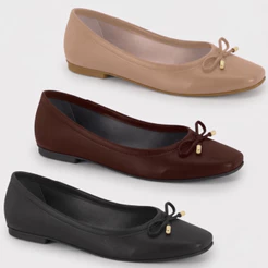 Sapatilha Moleca Feminina Bico Fino Laço Conforto Original Casual