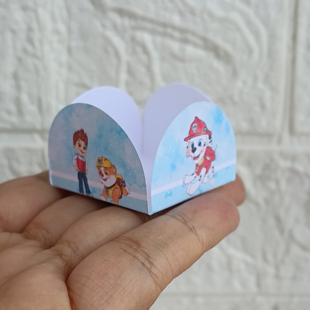 FORMINHA 4 PÉTALAS PARA DOCES PATRULHA CANINA AQUARELA PARA DOCINHOS BRIGADEIRO FESTA INFANTIL