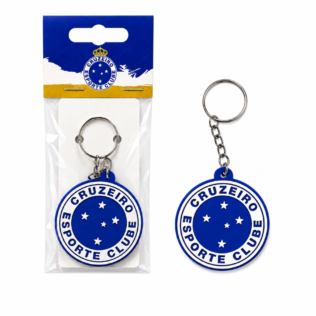 CHAVEIRO CRUZEIRO OFICIAL ESCUDO EMBORRACHADO