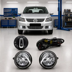 Kit Farol de Milha Botao Interruptor Chave E Chicote Gol G4 2005 2006 2007 2008 2009 2010 2011 2012 2013