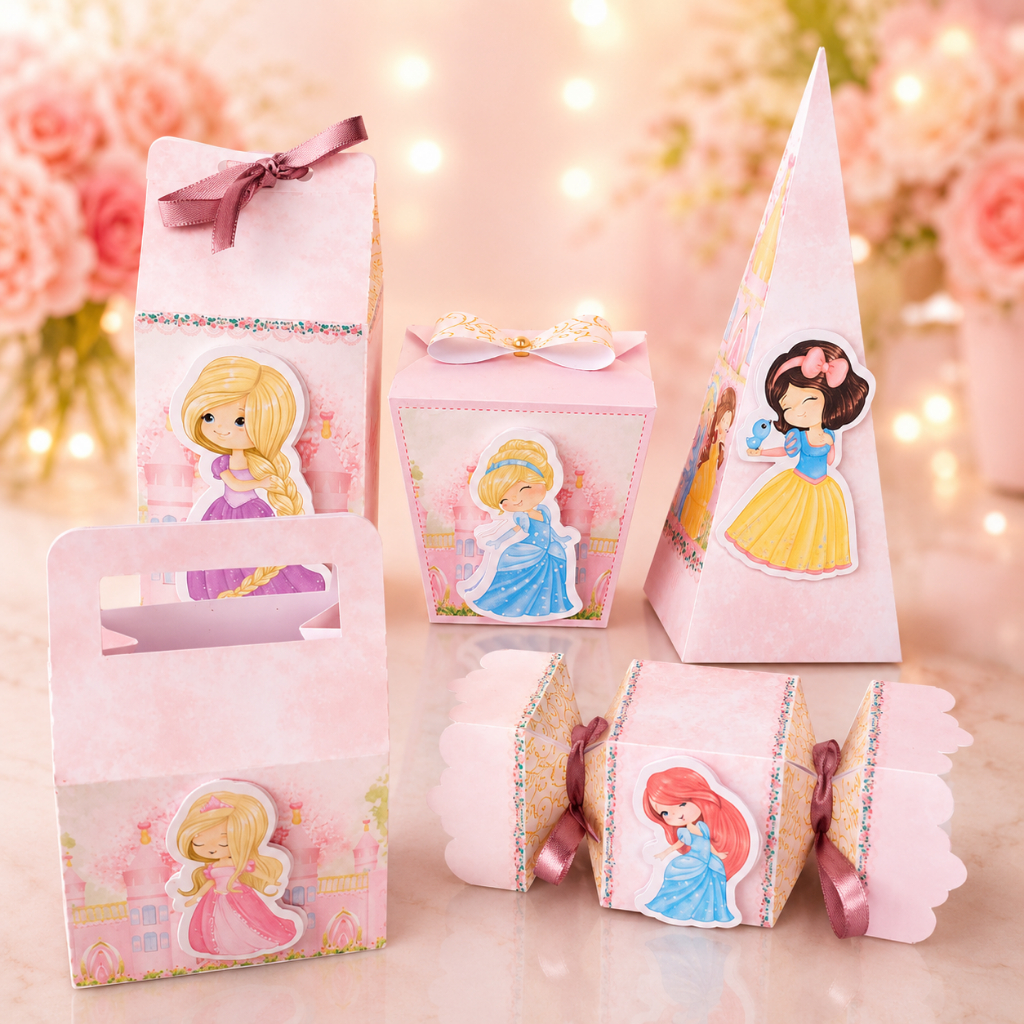 Kit Festa Personalizada Festa Princesas Baby Aniversário Infantil - Lembrancinhas - PEGUE E MONTE