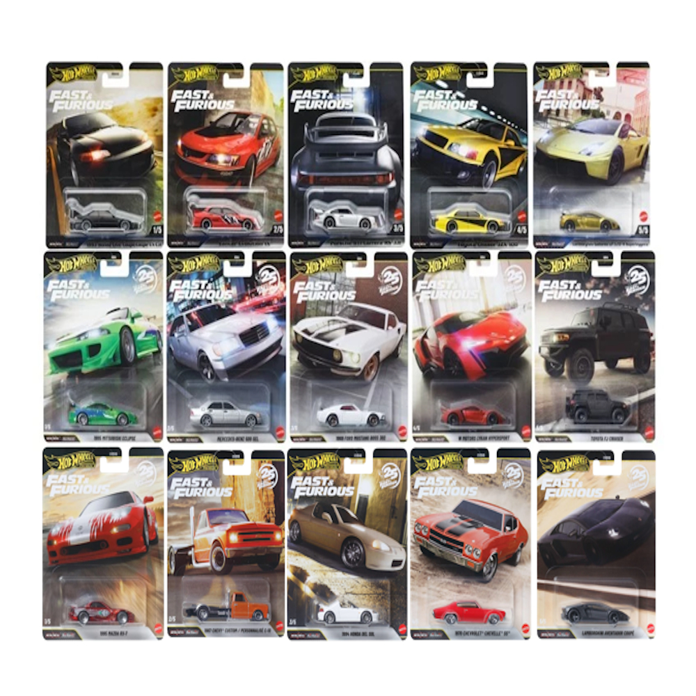 Carrinhos Hot Wheels Premium Velozes e Furiosos - Mattel
