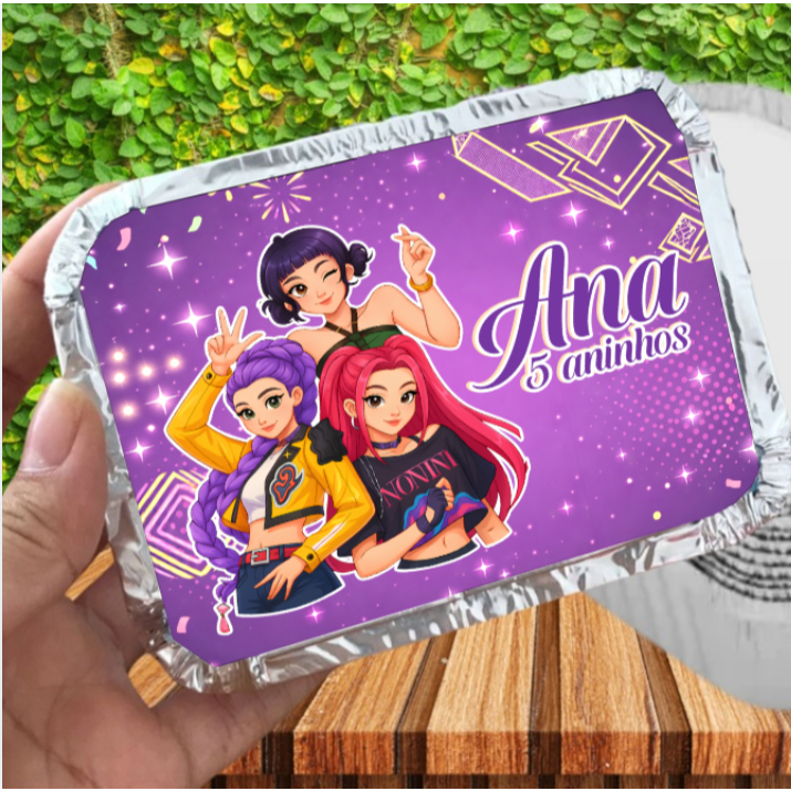 Marmita personalizada guerreiras do K-Pop  / kit marmita / lembrancinhas de aniversário / marmitinha