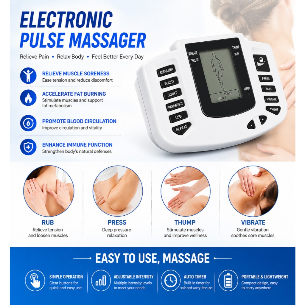 Eletroestimulador para Acupuntura Instrumento de Fisioterapia Com Choque Elétrico Terapêutico — imagem 2 de 2
