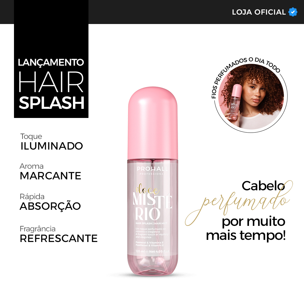 Hair Splash Doce Mistério – Perfume Capilar Envolvente