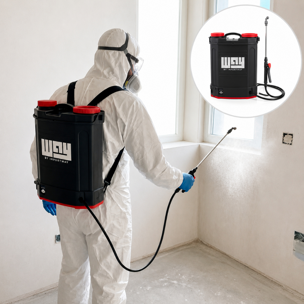 Pulverizador Manual 20L Importway 4 Bicos Alta Pressão Jardim Horta Limpeza